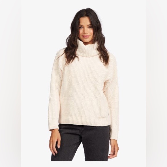Old Navy Sweaters - Old Navy Chunky oversized cream turtleneck knit sweater pullover XS ribbed